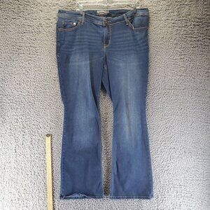 Torrid Jeans Womens Size 18 Blue Luxe Slim Boot Super Stretch Denim